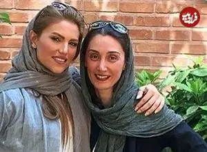 عکس| سفر زمان؛ عکس یادگاری «هدیه تهرانی» و «امیر آقایی» در پشت‌صحنه یک فیلم