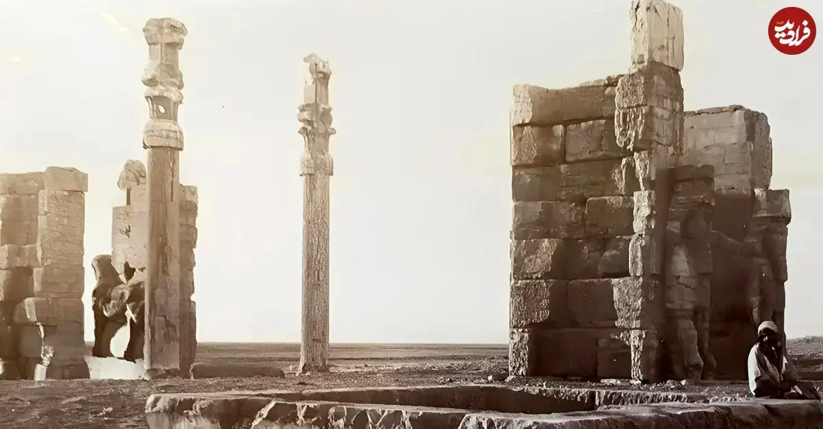 سفر به ایران قدیم؛ عکس نایاب از دروازه ملل تخت جمشید؛ نگاه به شکوه ۱۰۰ سال پیش