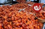 ببینید؛ غذای خیابانی در کره؛ پخت صدها کیلو مرغ سوخاری محبوب در سئول