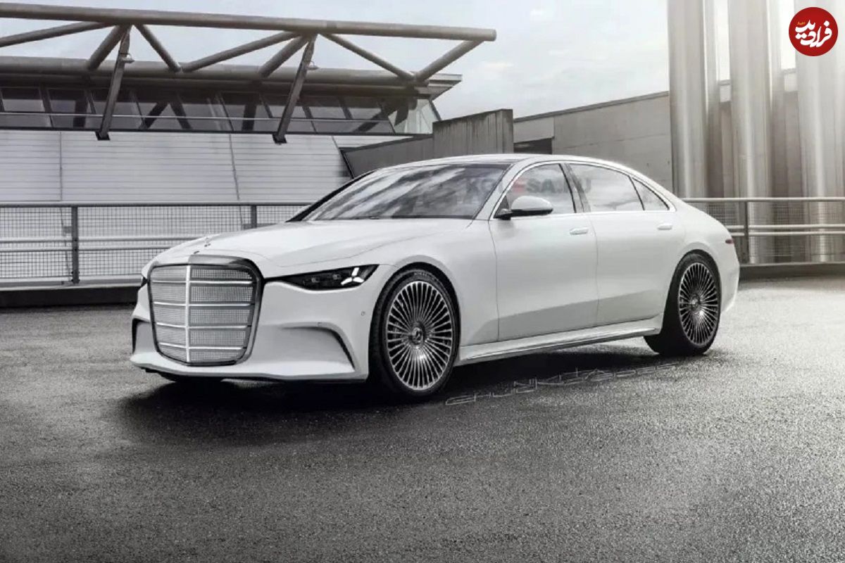 عکس؛ نسل آینده مرسدس S کلاس با چهرهای از آینده؛ رندری متفاوت و جسورانه