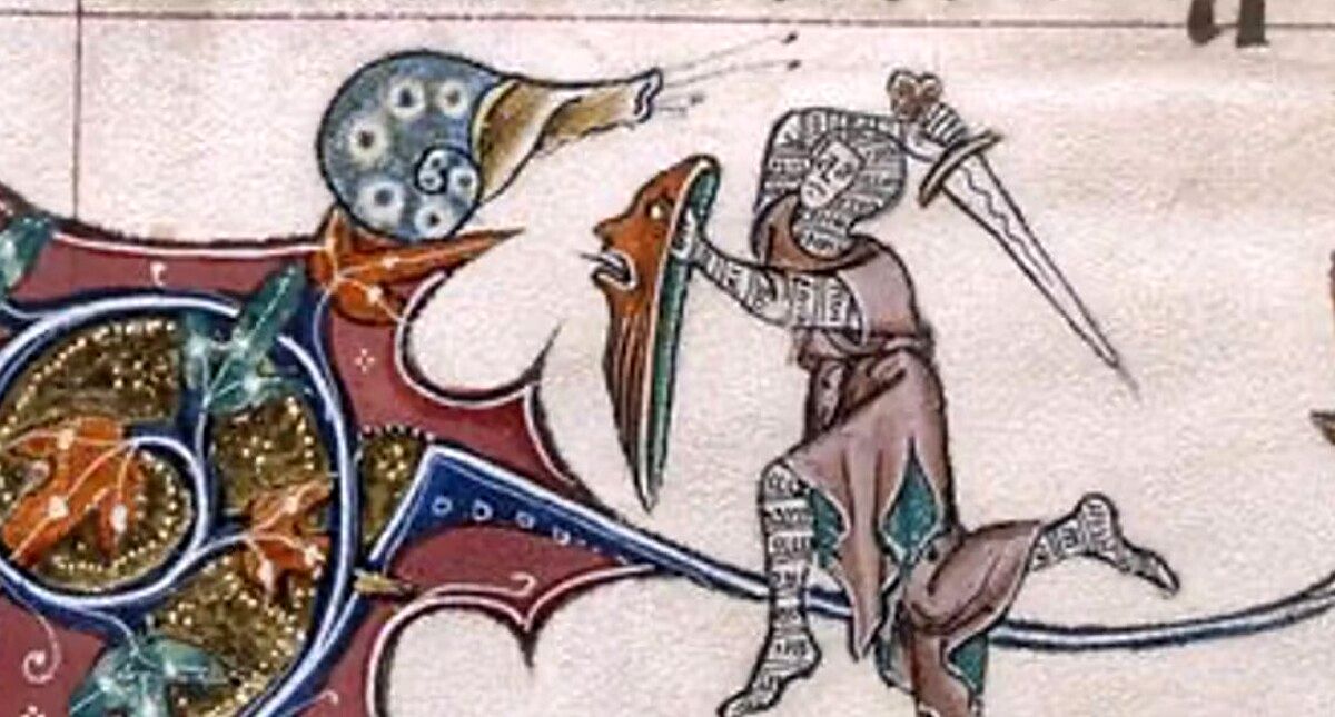 معمای جنگ شوالیه‌ها با حلزون‌ها در دست نوشته‌های قرون وسطایی