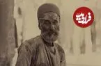 عکس| سفر زمان؛ «مرد چاقوتیزکن» در کنار یکی از خیابان‌های تهران؛ یک قرن قبل