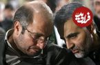 عکس؛ سفر به تاریخ؛ «محمدباقر قالیباف» پای تخته سیاه در حال آموزش نیروها در جبهه؛ دهۀ 60