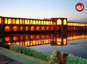 عکس| سفر زمان؛ نمایی از «پل خواجو اصفهان» در سال 1230 شمسی