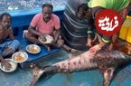 ببینید؛ صید انواع ماهی و پخت غذاهای مختلف با آن ها روی قایق هندی