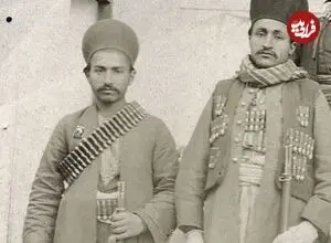 عکس| سفر زمان؛ مردان بختیاری با اسلحه و قطار فشنگ؛ یک قرن قبل