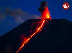 ببینید| پهپادی که در فوران آتشفشان هاوایی از بین رفت