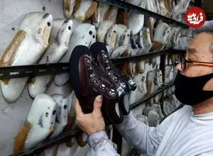 ببینید| فرآیند تولید کفش کوهنوردی دست ساز در کارگاهی در کره جنوبی