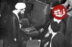 عکس؛ سفر در زمان؛ «شهید باهنر و رهبر انقلاب در خانه شهید بهشتی،»؛ دهه 50