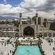 عکس| سفر زمان؛ تهرانی‌ها روی پشت‌بام مسجد شاه در دوران ناصرالدین شاه