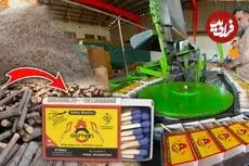 ببینید| مراحل دیدنی تولید انبوه کبریت در کارخانه ای در پاکستان