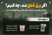 اینفوگرافیک| اگر برق قطع شد، چه کنیم؟