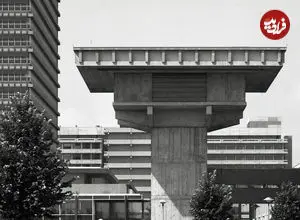 تصاویر| برج ستاره اوترخت؛ معماری جالب بروتالیستی که هرگز به هدف خود نرسید! 