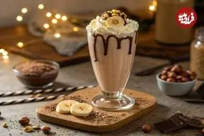 ترکیب رؤیایی نوتلا و بستنی برای یک میلک‌شیک خوشمزه و لطیف