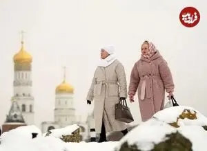 ببینید| طوفان برف بی‌سابقه مسکو را درنوردید