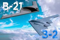 تصاویر؛ رادارگریزی در سطح بعدی؛ بمب افکن «بی-21 ریدر» در برابر «بی-2 اسپیریت»