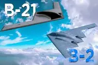 تصاویر؛ رادارگریزی در سطح بعدی؛ بمب افکن «بی-21 ریدر» در برابر «بی-2 اسپیریت»