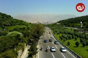 عکس؛ سفر در زمان؛ بزرگراه مدرس، ۵۵سال پیش