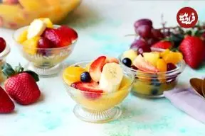 این دسر میوه ای سه سوته را برای شب چله درست کنید!