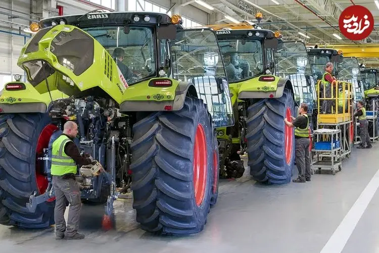 ببینید| نگاهی به مراحل تولید تراکتورهای پیشرفته در کارخانه هایی در فرانسه و آلمان