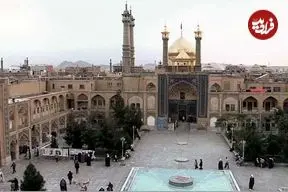 عکس| سفر زمان؛ اردوی ناصرالدین شاه قاجار در حیاط حوزه علمیه قم