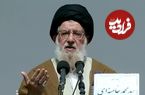 عکس؛ سفر به تاریخ؛ گفتگوی «رهبر انقلاب» با برادر بزرگترشان «سید محمد خامنه‌ای» در یک مراسم؛ سال 92