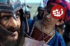 عکس؛ سفر در زمان؛ «غلام بچه شرحبیل» سریال مختار در کنار رضا عطاران؛ سال 1401