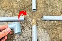 (ویدئو) چگونه چهار لوله پلاستیکی آب را مثل آب خوردن به یکدیگر وصل کنیم؟