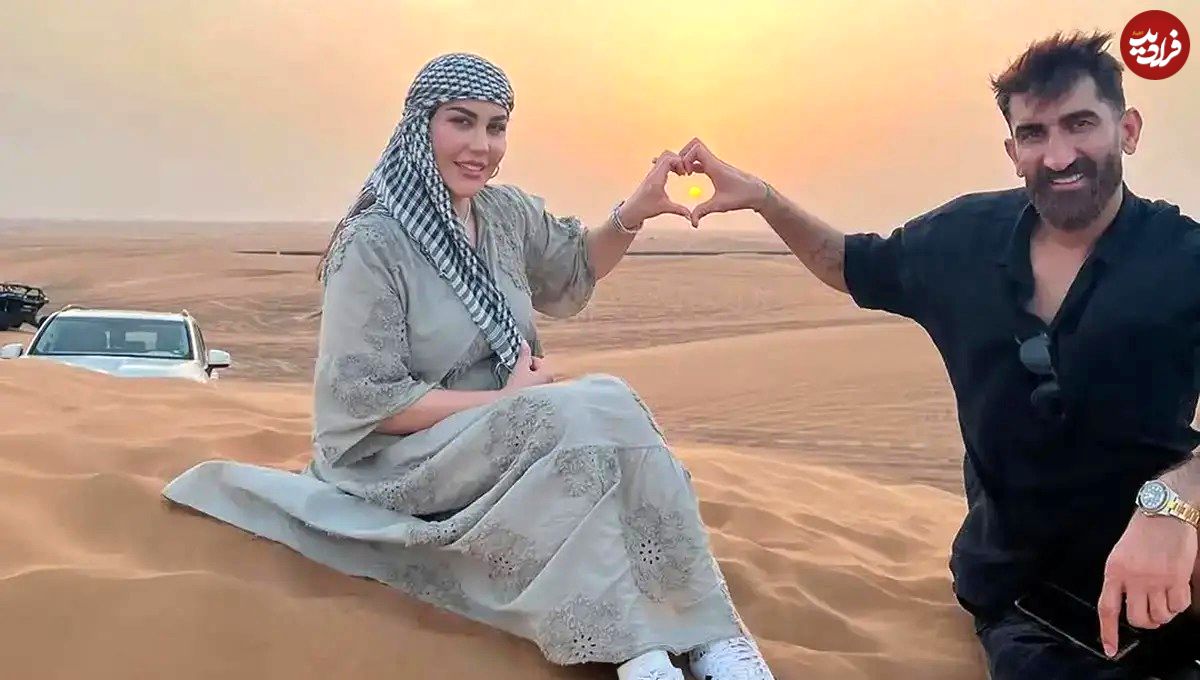تصاویر؛ علیرضا بیرانوند و همسرش در حال کویرگردی
