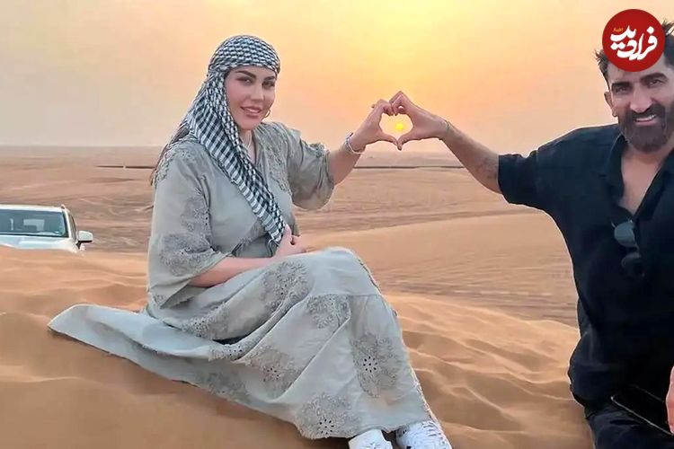 تصاویر؛ علیرضا بیرانوند و همسرش در حال کویرگردی