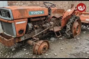 ببینید| فرآیند بازسازی تماشایی یک تراکتور قدیمی و زنگ زده در چین