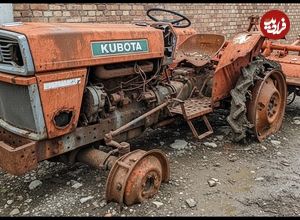 ببینید| فرآیند بازسازی تماشایی یک تراکتور قدیمی و زنگ زده در چین