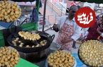 ببینید؛ غذای خیابانی در هند؛ پخت «سالا پونوگولو/اسنک سنتی» در آندرا پرادش 