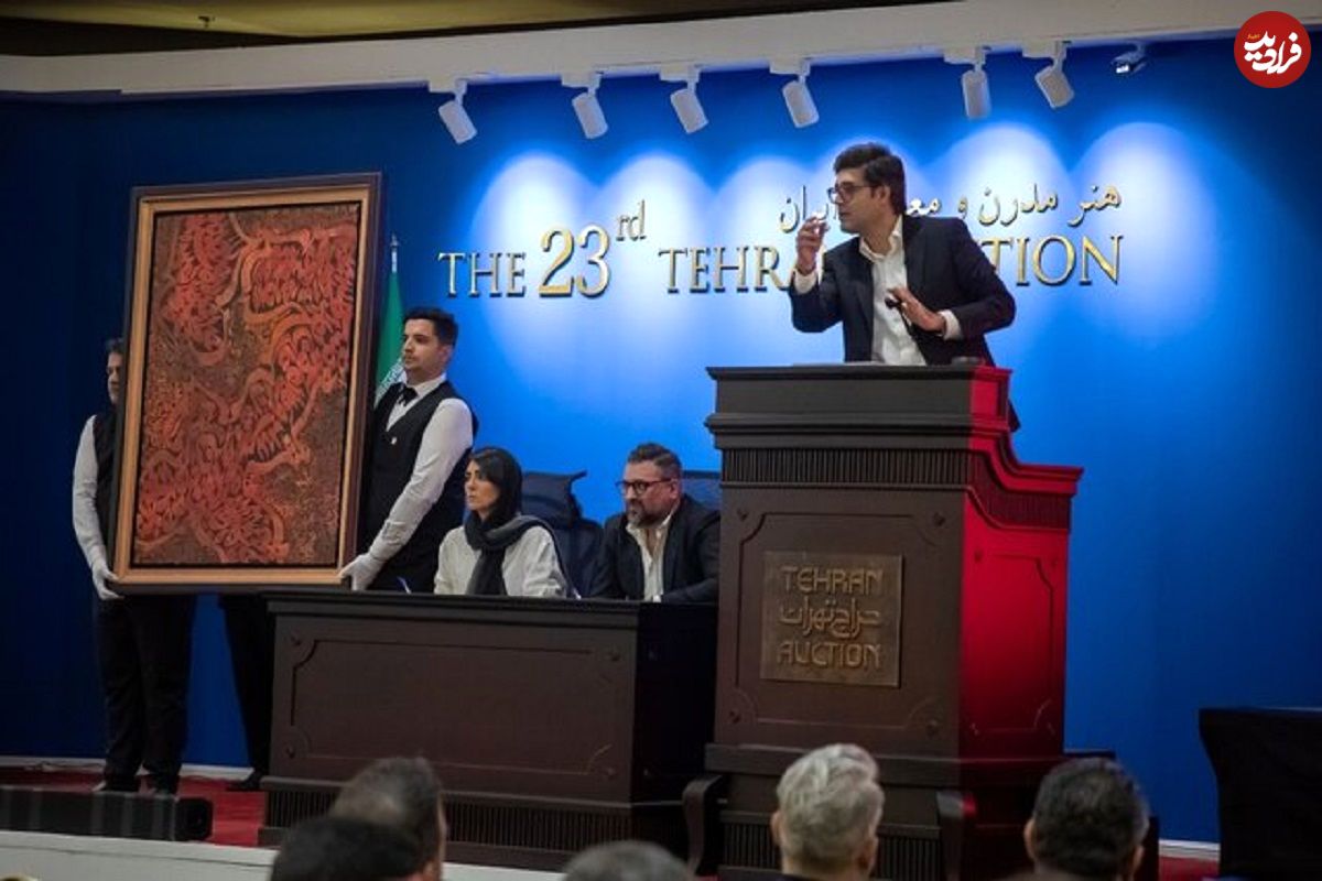 تصاویر؛ ۴۰ اثر، میلیاردی و حسین زندهرودی گرانترین هنرمند شد