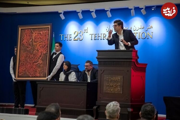 تصاویر؛ ۴۰ اثر، میلیاردی و حسین زنده‌رودی گران‌ترین هنرمند شد