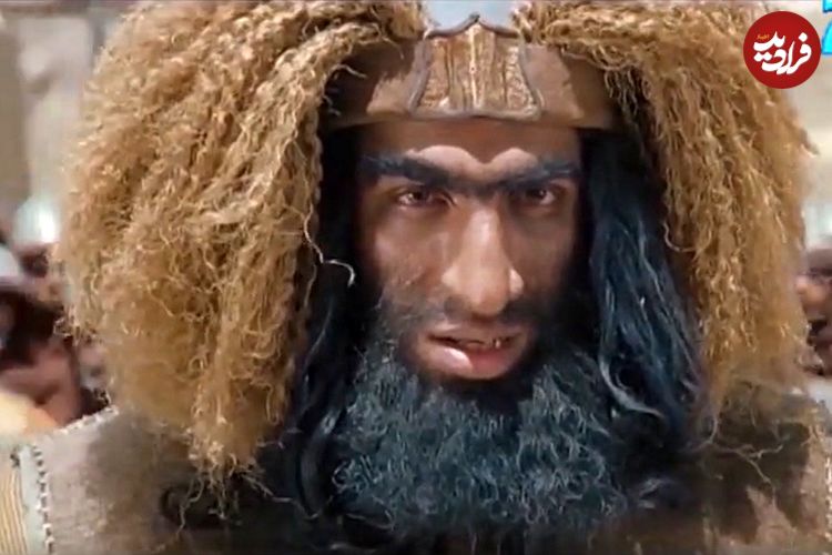 عکس؛ سفر به تاریخ؛ «غول لشکر زبیری» (سریال مختارنامه) در کنار «مریم امیرجلالی»؛ دهۀ 90
