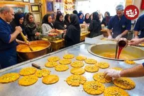 ببینید| غذای خیابانی در ایران؛ مراحل پخت سوهان در قم