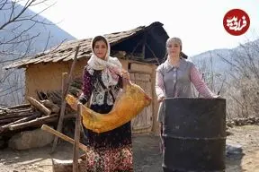 ببینید| غذای روستایی در ایران؛ کباب کردن بره کامل در بشکه