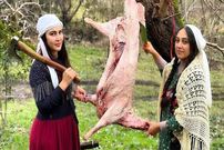 (ویدئو) غذای روستایی در گیلان؛ پخت باسطرمه عربی در طبیعت 