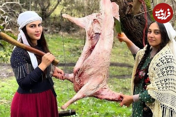 (ویدئو) غذای روستایی در گیلان؛ پخت باسطرمه عربی در طبیعت 