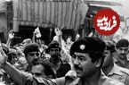 عکس| سفر در زمان؛ استقبال «ملک حسین پادشاه اردن» از «صدام» در امان؛ سال 1368
