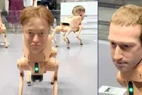 ببینید| سگ‌های رباتیک با چهره ایلان ماسک و مارک زاکربرگ!