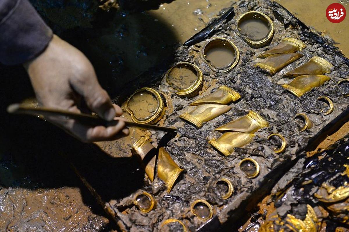 گنج «سُمهای طلایی اسب» از مقبرۀ 2 هزارسالۀ «ارباب چینی» بیرون آمد