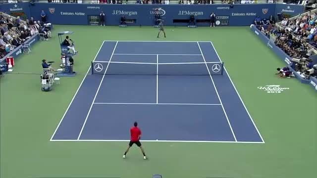 (ویدئو) تکنیک جالب بازیکن تنیس 