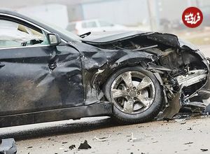 ببینید؛ فرار راننده BMW بعد از تصادف هولناک با سمند