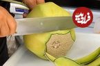 ببینید؛ برش زدن میوه به سبک آبمیوه فروش کره ای؛ از آناناس و طالبی تا هندوانه