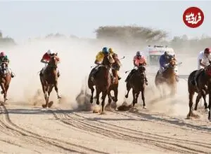 عکس| سفر زمان؛ تصویری از میدان سوارکاری در دوران قاجار