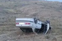 (ویدئو) لحظه واژگونی سمند با سرعت ۲۰۰ کیلومتر بر ساعت