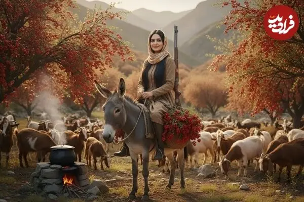 ببینید| غذای روستایی در ایران؛ برداشت زرشک وحشی از کوهستان و تهیه مربا با آن