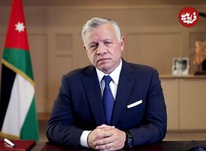 عکس؛ سفر در زمان؛ «ملک عبدالله دوم پادشاه اردن» و همسرش در کنار ملکه الیزابت در لندن؛ 1378